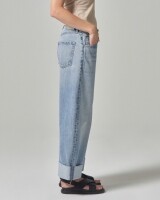 citizens of humanity ayla baggy cuffed crop lichtblauw