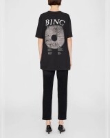 anine bing walker tee band zwart