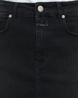 closed  short denim skirt donker grijs