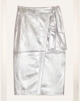 ba&sh skirt faye zilver