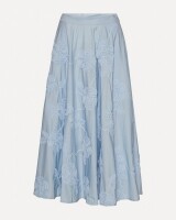 rotate flower maxi skirt lichtblauw