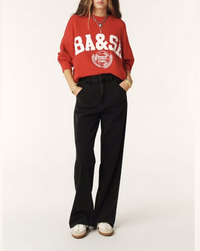 ba&sh benjamin sweater rood