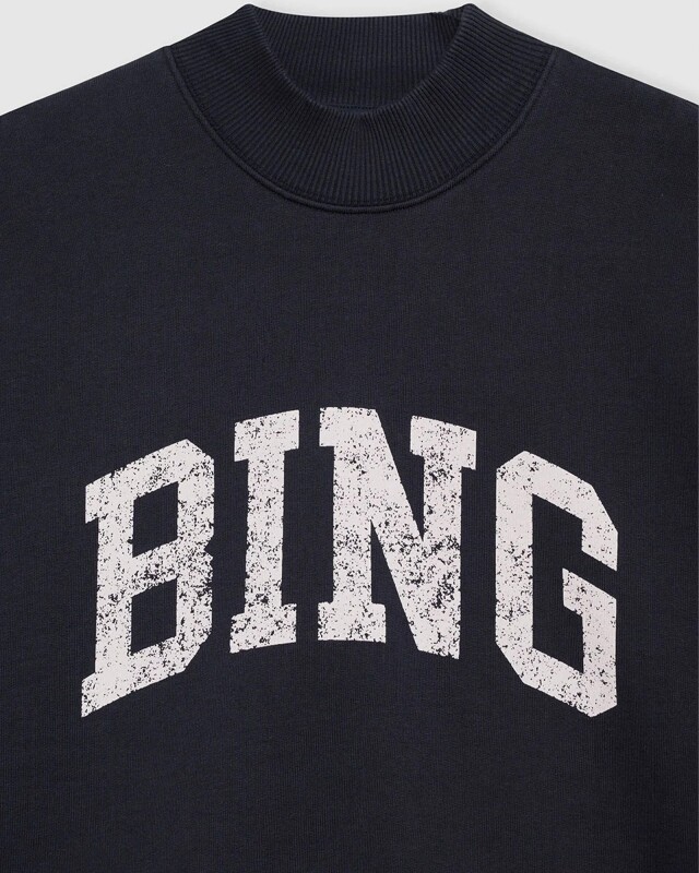 anine bing bradie sweatshirt bing navy