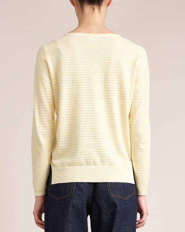 Bellerose gop striped knit geel