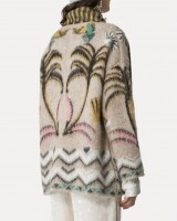 forte forte sacred forrest jaquard cardigan bruin