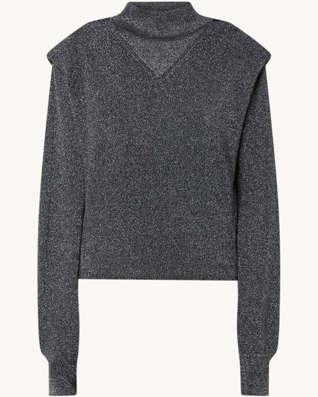 iro alou lurex knit zwart