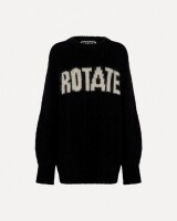 rotate knitted logo sweater zwart