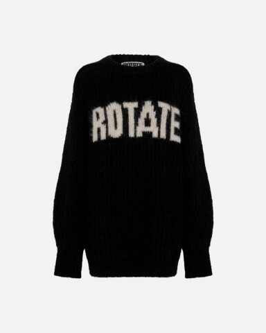 rotate knitted logo sweater