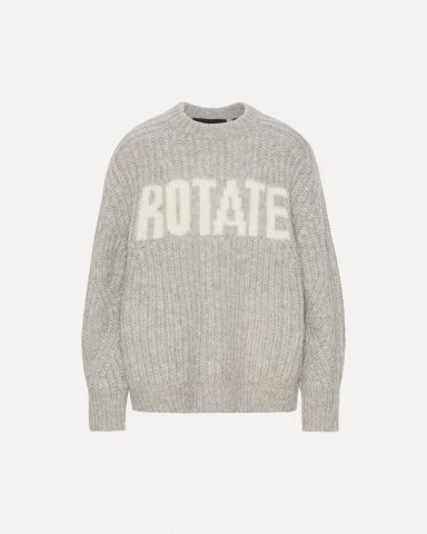 rotate knitted logo sweater