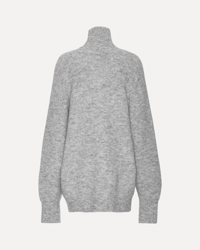 rotate turtleneck sweater licht grijs