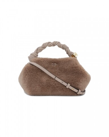 ganni bou bag small fur