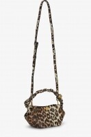 ganni bou bag mini leopard bruin