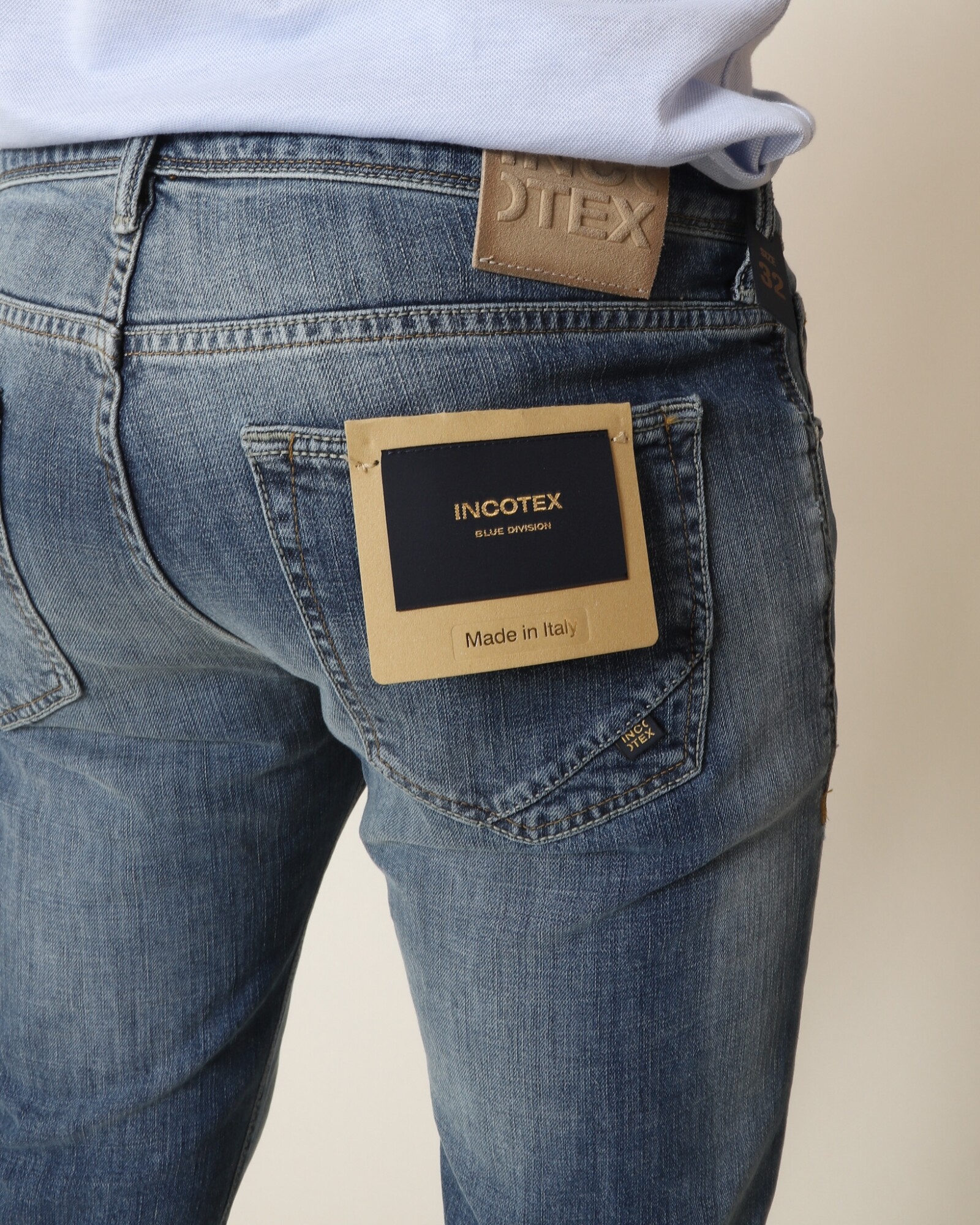 Dollar vergeven redden Incotex jeans tapered fit blauw