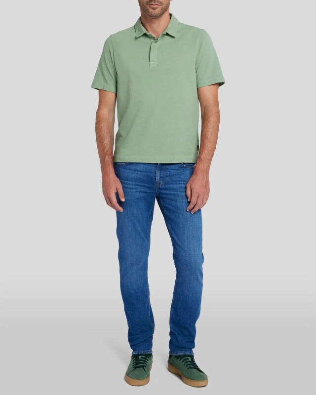 7 for all mankind slimmy left hand pitch blauw
