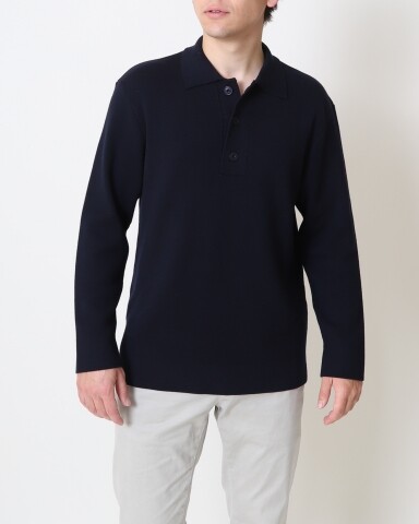 closed  knitted college polo